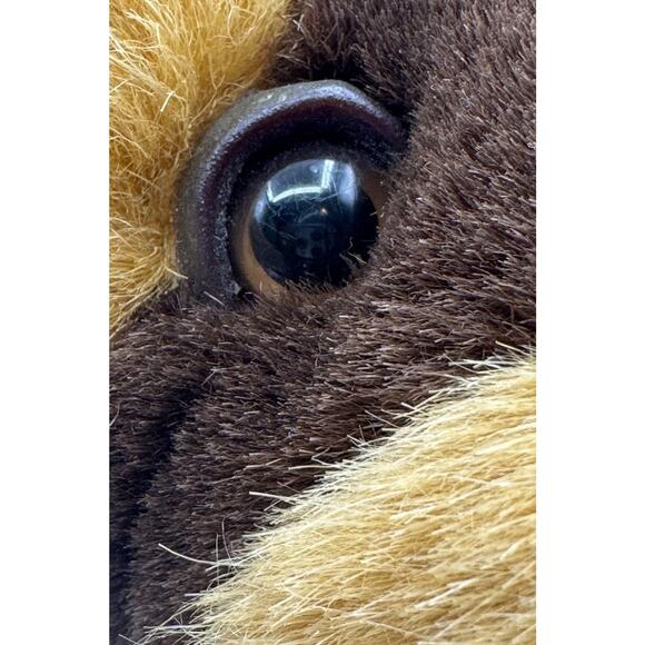 Vtg Paul Import Puppy Dog Plush 9" Hamburg Germany Stuffed Animal 2-Tone Brown - Picture 9 of 16